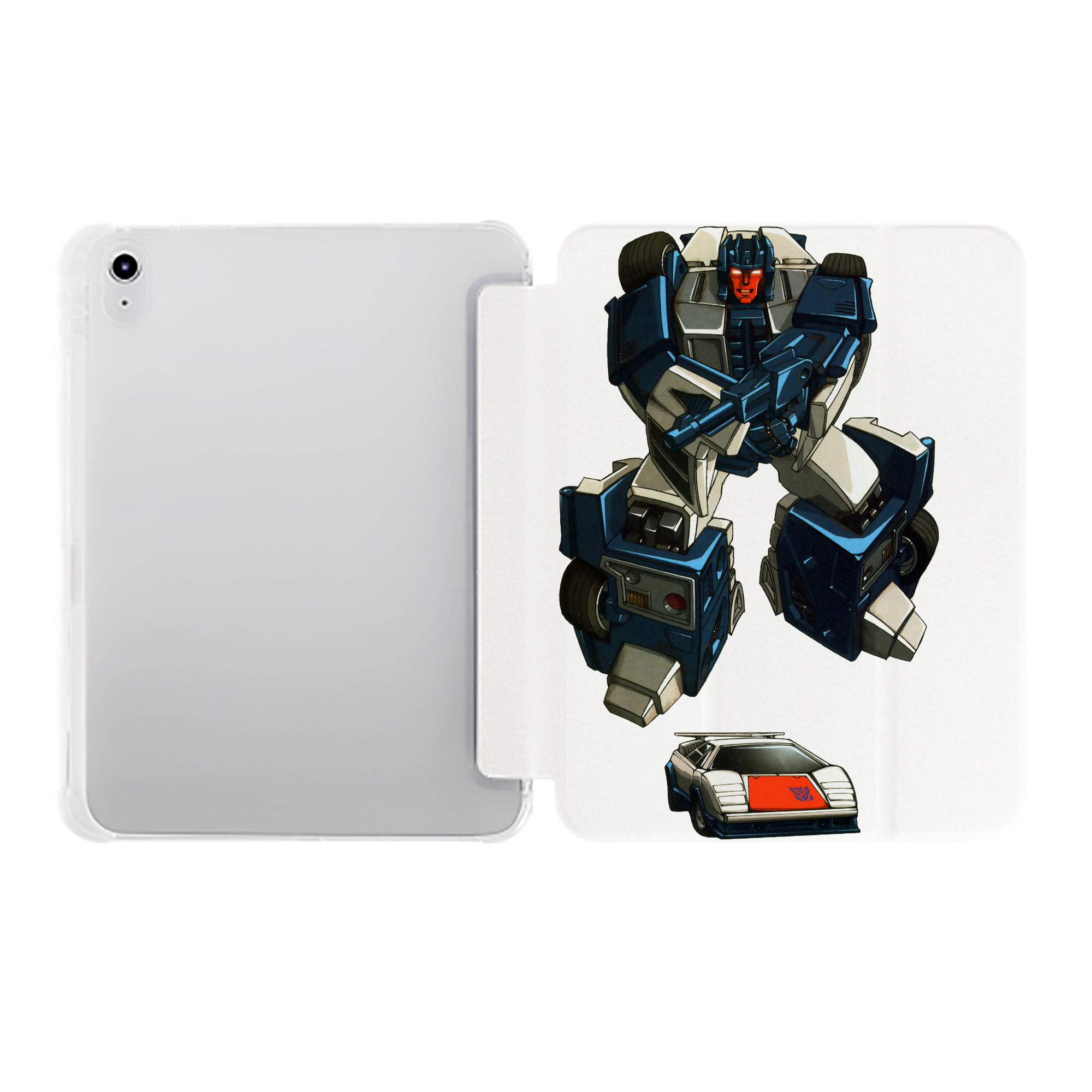 （画像用）  IPad ケース ペン収納付き 三つ折りスタンド PUレザー×シリコン 対応機種9.5/10.5/10.9インチ